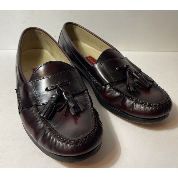 Cole Haan Other - COLE HAHN Men’s Size 10 D Tassel Loafers Dark Burgundy Brown